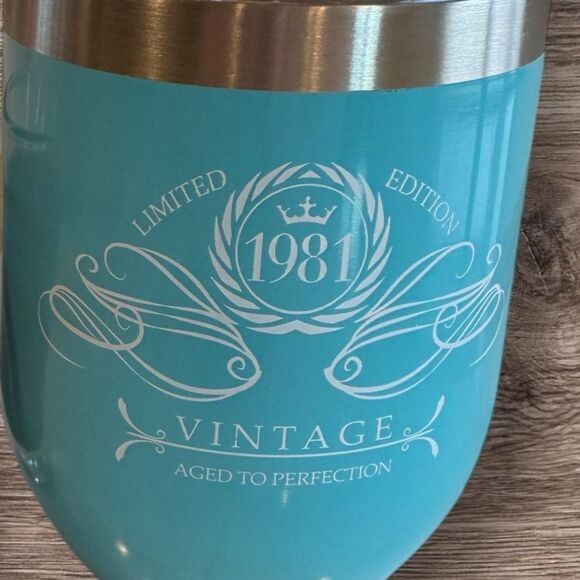 Sodilly 1981 12 oz Mint Insulated Stainless Steel Tumbler w/Lid and Shot Glass - Picture 6 of 6